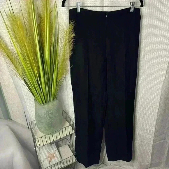 Joseph Ribkoff Women’s 12 Wide Leg Black Dress Pants High Rise Lagenlook Office - Picture 1 of 10